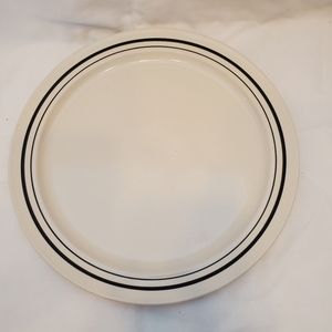 Newcor Stoneware Vintage 1992 Satellite Black Dinner Plate